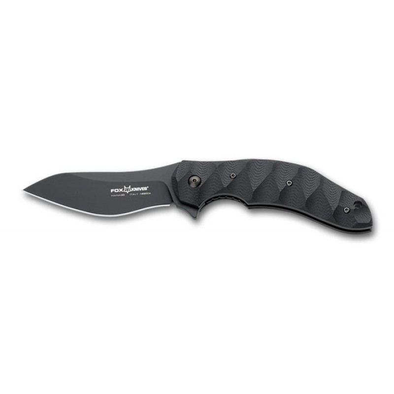 Нож складной Jens Anso Flipper Black G-10