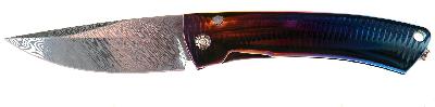 Нож TiSpine, Chad Nichols Damascus "Fade" Pattern