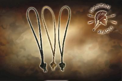 Темляк с бусиной Coyote Brown Black Para-Cord Lanyard with Beret Skull Bead