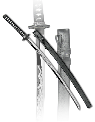 Меч самурайский "Куройшиме", катана SI-SW-100-DR-KA