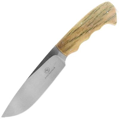 Туристический охотничий нож с фиксированным клинком 12.8 см AB/Hippo R GIRAFFE BONE