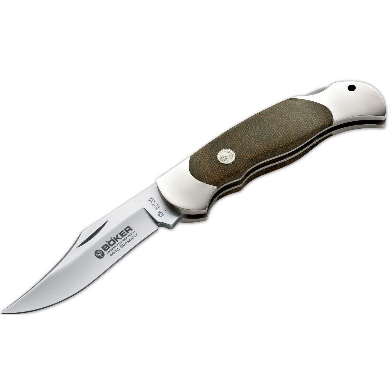 Нож складной Boker Optima Green Canvas Micarta