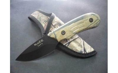 Нож Ibex, Camo Handle, Black Blade