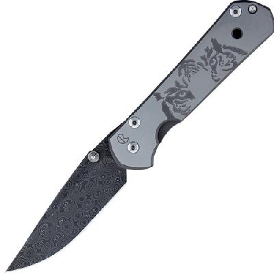 Нож Large Sebenza 21 Eyes, D. Thomas Stainless Rain Drop Damascus