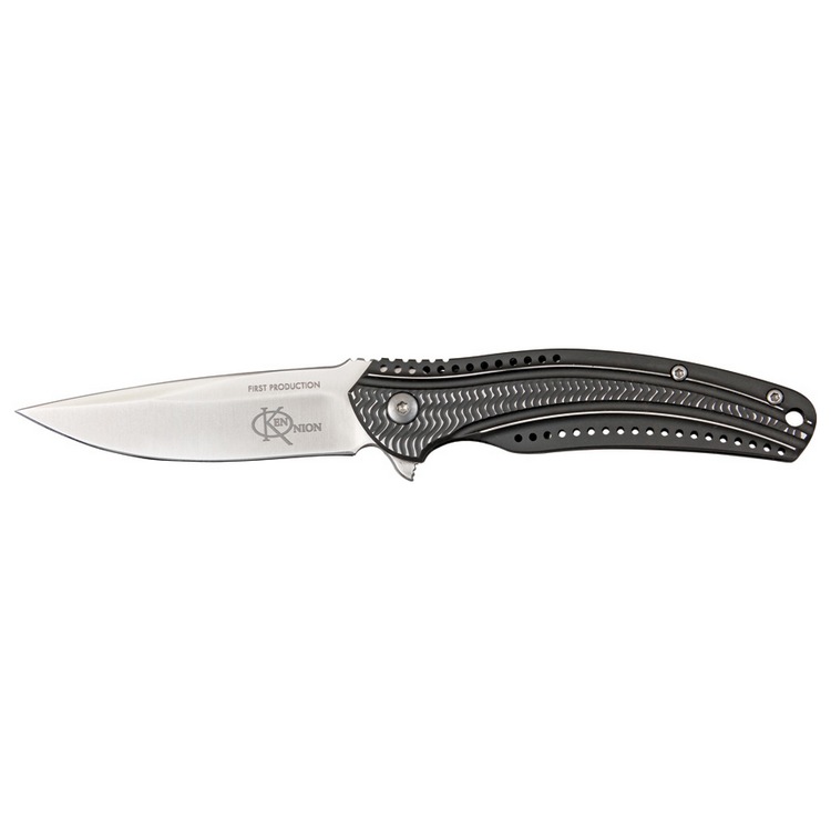 Складной нож Ripple 2 Charcoal Stainless Handle (IKBS® Flipper)