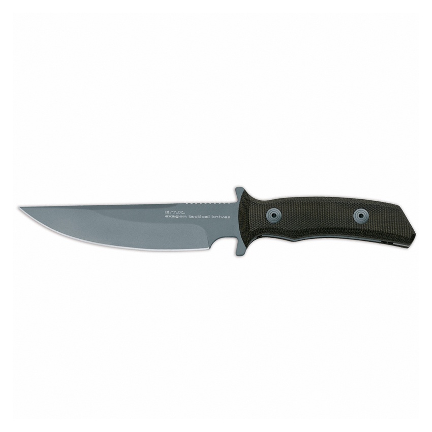 Нож с фиксированным клинком E.T.K. Exagon Tactical Knife Green Micarta Handle